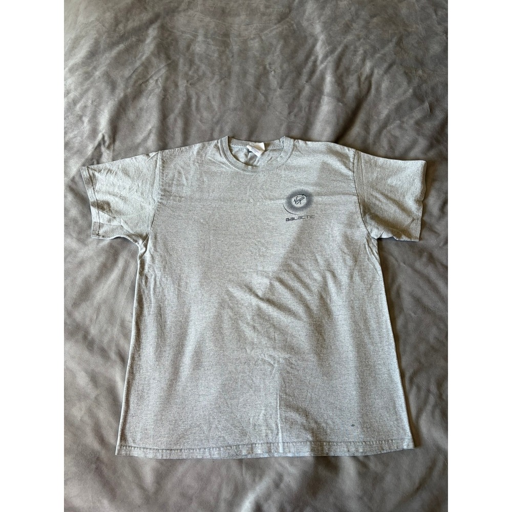 Virgin Galactic Mens Gray Flight Evolution Graphic T-Shirt Port and Company